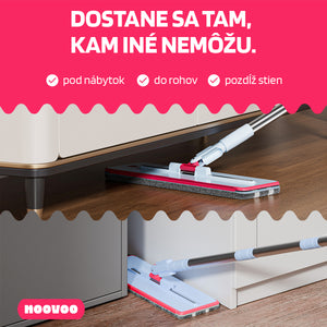 Dvokomorni plosnati mop - samočisteći