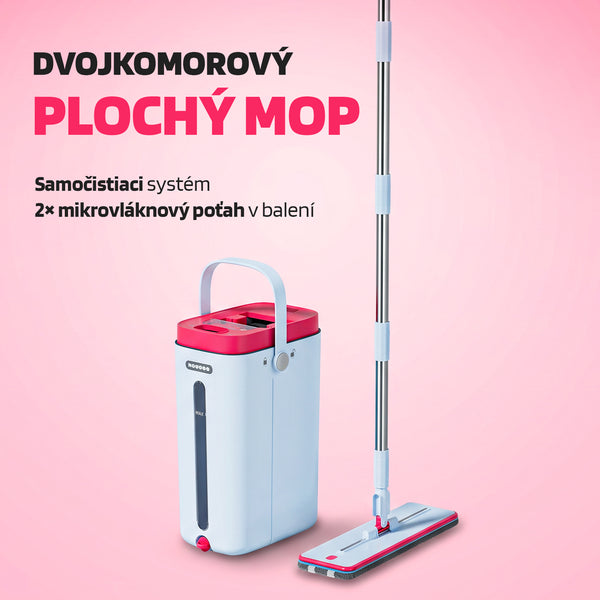 Dvokomorni plosnati mop - samočisteći
